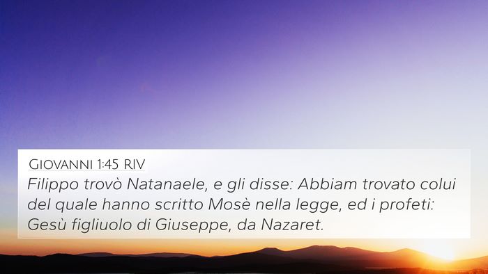Giovanni 1:45 RIV Bible Verse Image