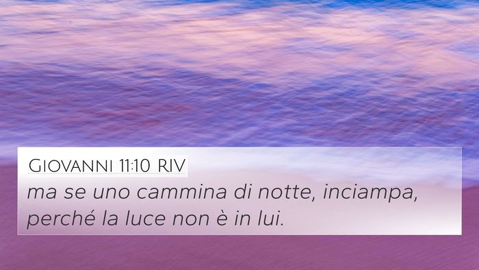 Giovanni 11:10 RIV Bible Verse Image