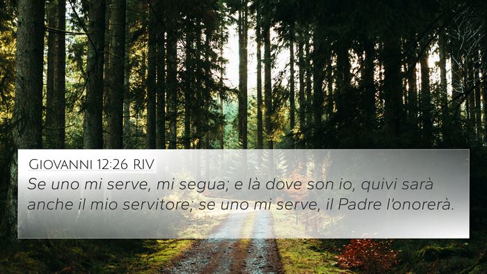 Giovanni 12:26 RIV Bible Verse Image