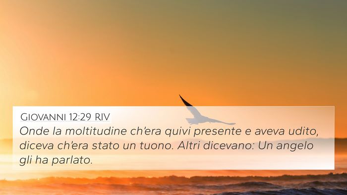 Giovanni 12:29 RIV Bible Verse Image