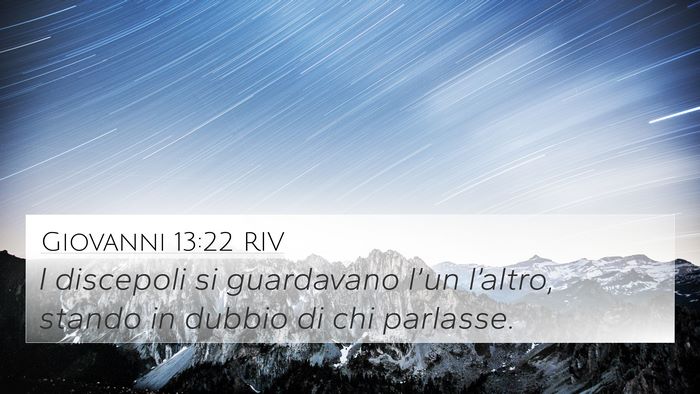 Giovanni 13:22 RIV Bible Verse Image
