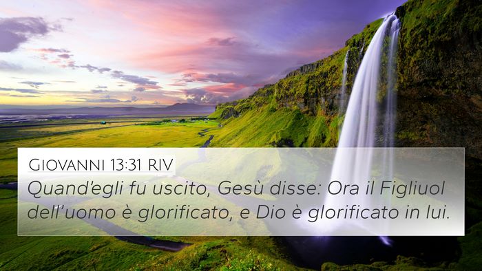 Giovanni 13:31 RIV Bible Verse Image