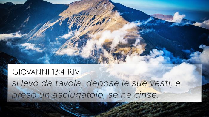 Giovanni 13:4 RIV Bible Verse Image