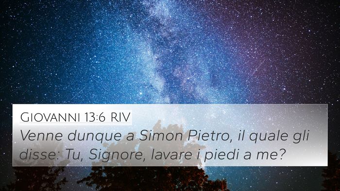 Giovanni 13:6 RIV Bible Verse Image