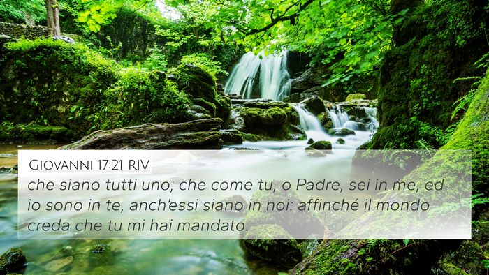Giovanni 17:21 RIV Bible Verse Image