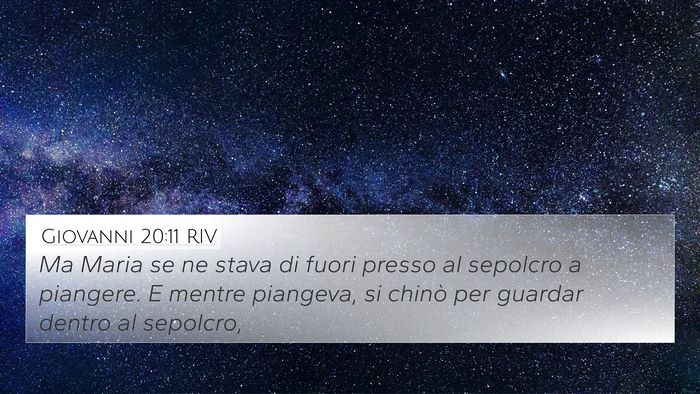 Giovanni 20:11 RIV Bible Verse Image