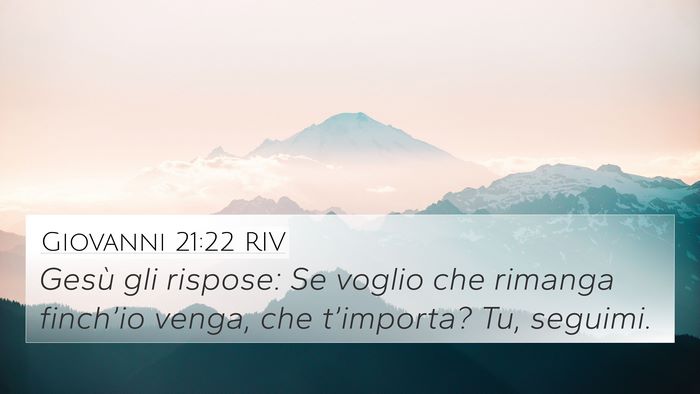 Giovanni 21:22 RIV Bible Verse Image