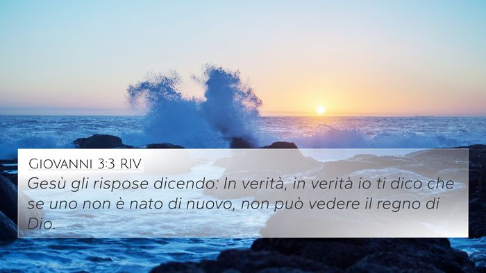 Giovanni 3:3 RIV Bible Verse Image