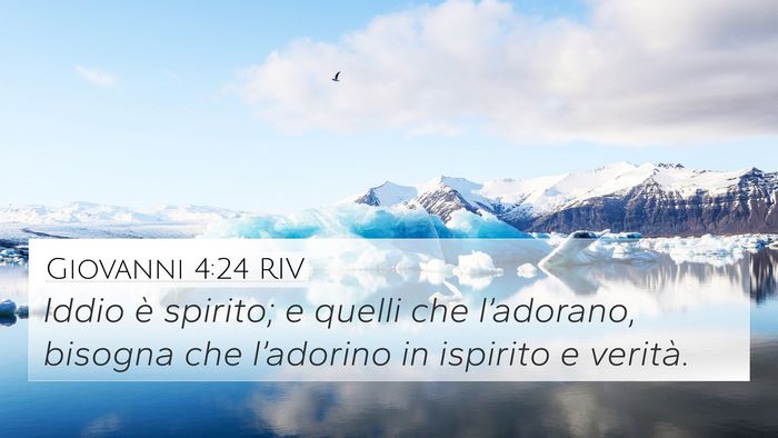 Giovanni 4:24 RIV Bible Verse Image