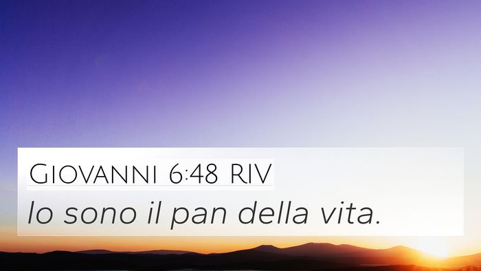 Giovanni 6:48 RIV Bible Verse Image