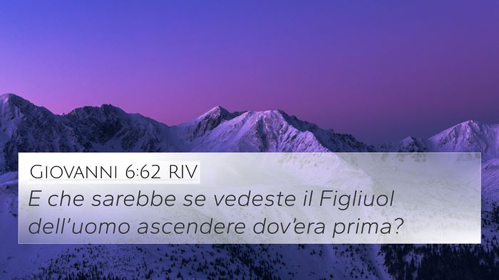 Giovanni 6:62 RIV Bible Verse Image