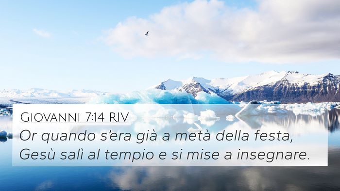 Giovanni 7:14 RIV Bible Verse Image