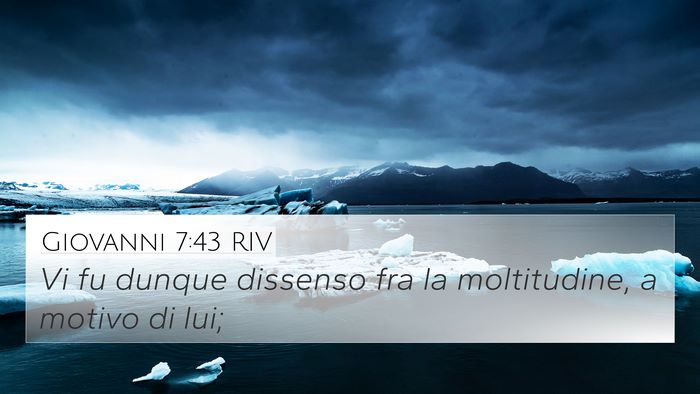 Giovanni 7:43 RIV Bible Verse Image