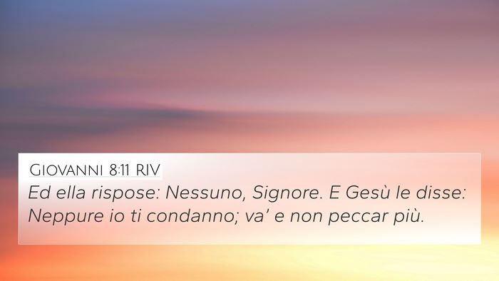 Giovanni 8:11 RIV Bible Verse Image