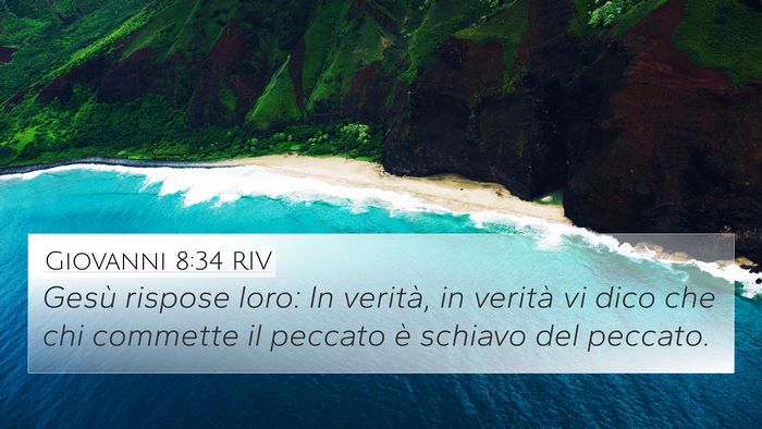 Giovanni 8:34 RIV Bible Verse Image