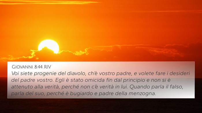 Giovanni 8:44 RIV Bible Verse Image