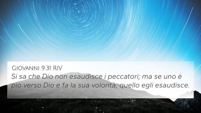Giovanni 9:31 RIV Bible Verse Image