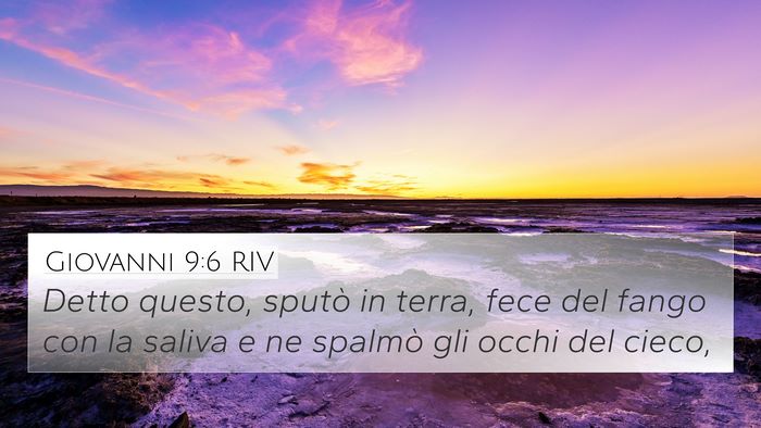 Giovanni 9:6 RIV Bible Verse Image