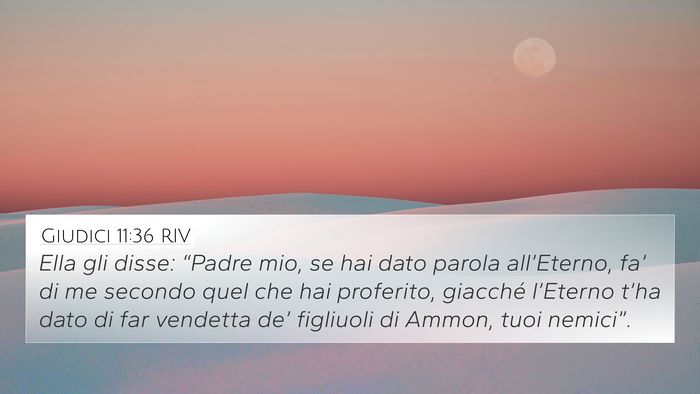 Giudici 11:36 RIV Bible Verse Image