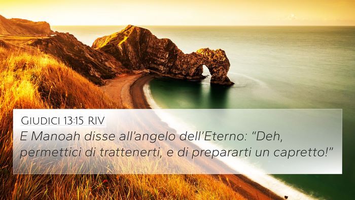 Giudici 13:15 RIV Bible Verse Image
