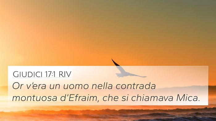 Giudici 17:1 RIV Bible Verse Image