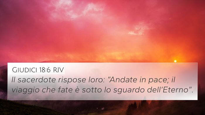 Giudici 18:6 RIV Bible Verse Image