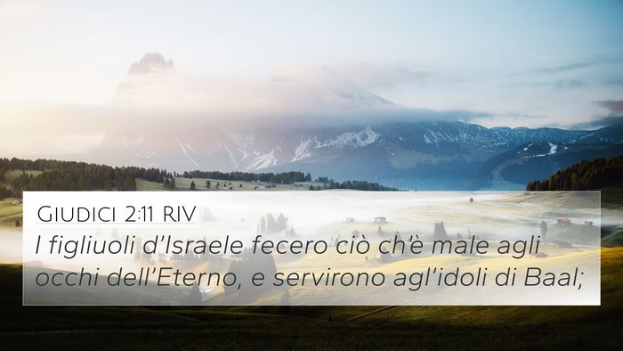 Giudici 2:11 RIV Bible Verse Image
