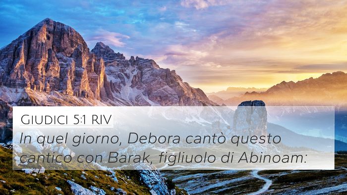 Giudici 5:1 RIV Bible Verse Image