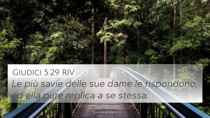 Giudici 5:29 RIV Bible Verse Image