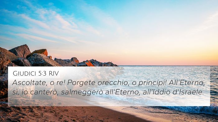 Giudici 5:3 RIV Bible Verse Image