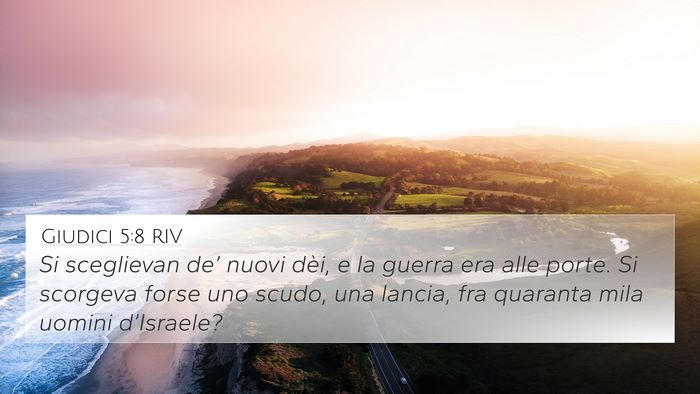 Giudici 5:8 RIV Bible Verse Image