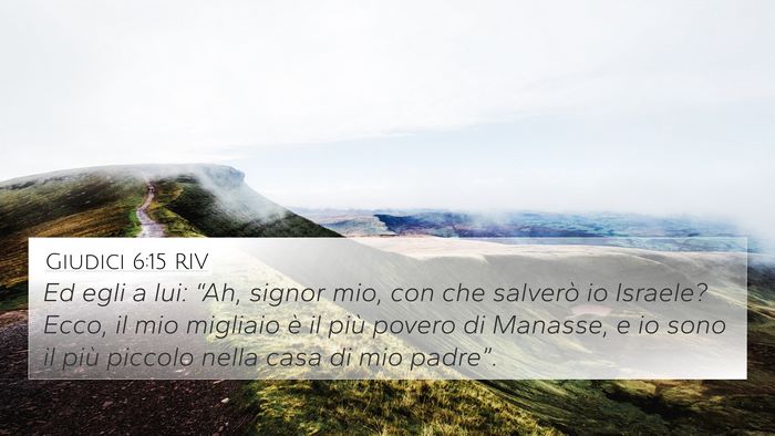 Giudici 6:15 RIV Bible Verse Image
