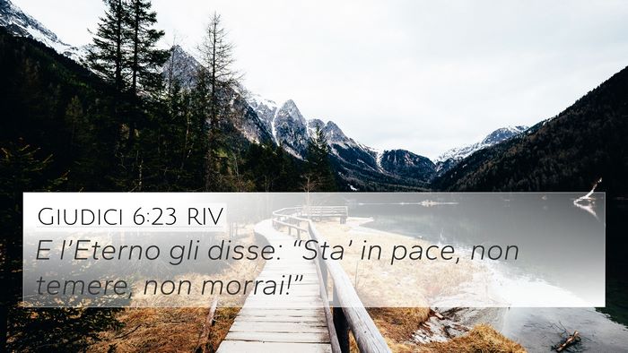 Giudici 6:23 RIV Bible Verse Image