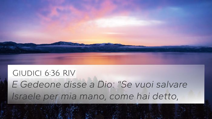 Giudici 6:36 RIV Bible Verse Image