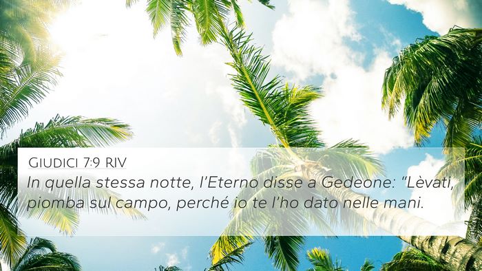 Giudici 7:9 RIV Bible Verse Image