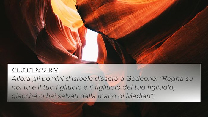Giudici 8:22 RIV Bible Verse Image