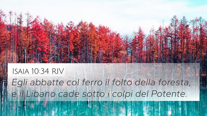 Isaia 10:34 RIV Bible Verse Image