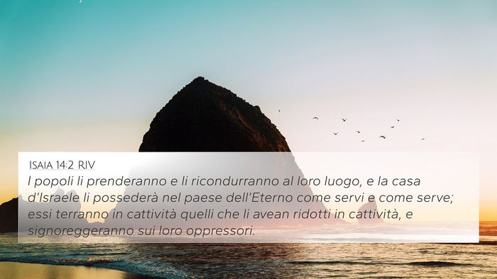 Isaia 14:2 RIV Bible Verse Image