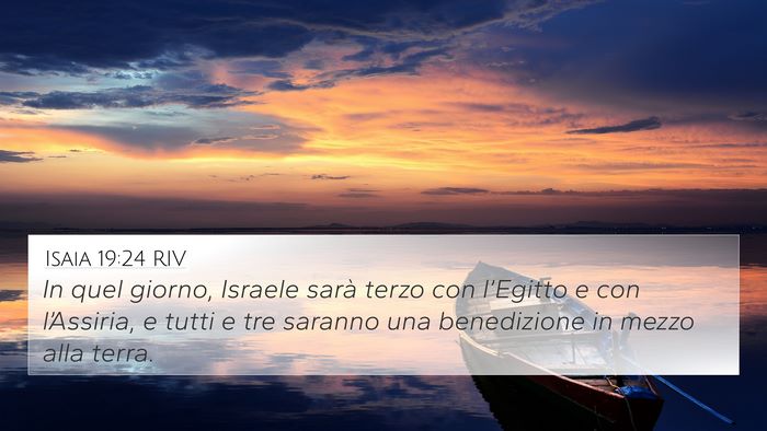 Isaia 19:24 RIV Bible Verse Image
