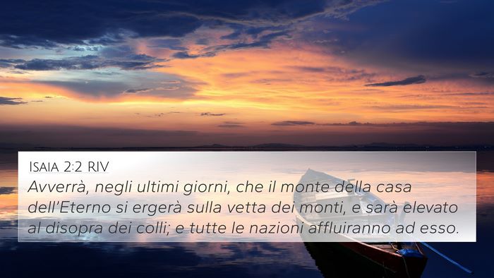 Isaia 2:2 RIV Bible Verse Image