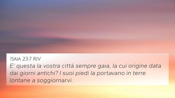 Isaia 23:7 RIV Bible Verse Image