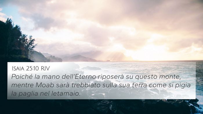 Isaia 25:10 RIV Bible Verse Image