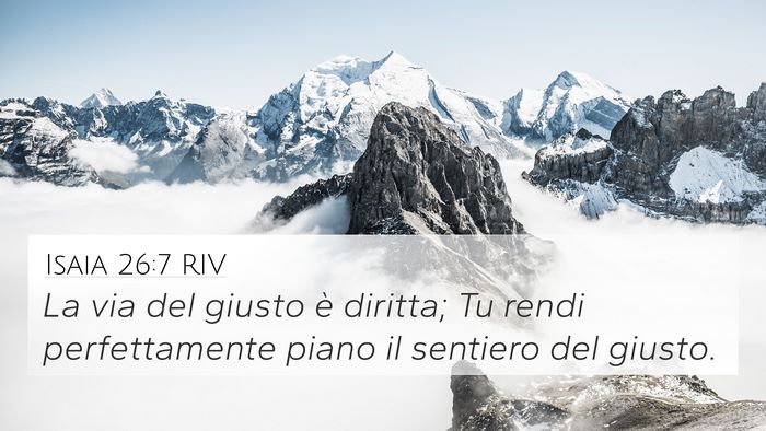 Isaia 26:7 RIV Bible Verse Image