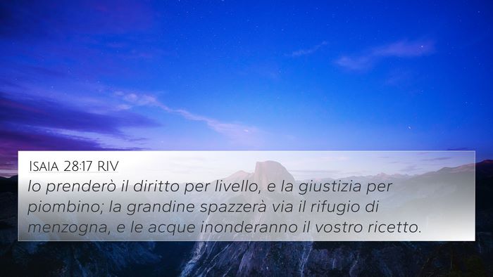 Isaia 28:17 RIV Bible Verse Image