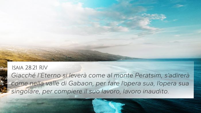 Isaia 28:21 RIV Bible Verse Image
