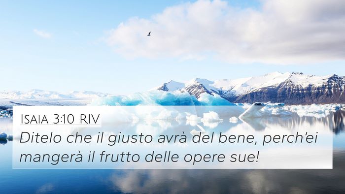 Isaia 3:10 RIV Bible Verse Image
