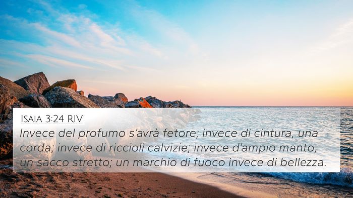 Isaia 3:24 RIV Bible Verse Image