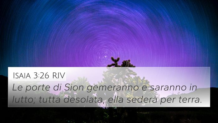 Isaia 3:26 RIV Bible Verse Image