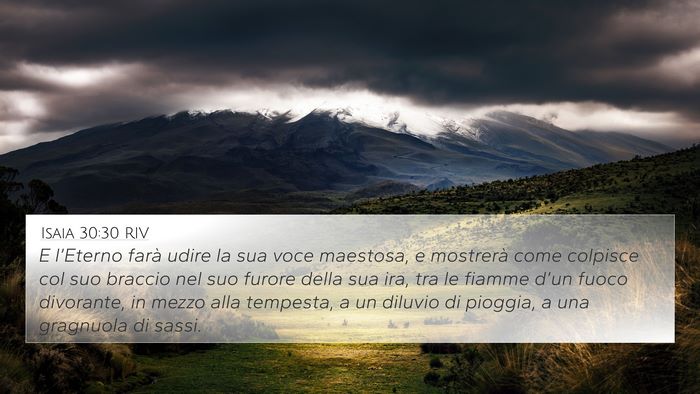 Isaia 30:30 RIV Bible Verse Image