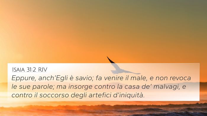 Isaia 31:2 RIV Bible Verse Image